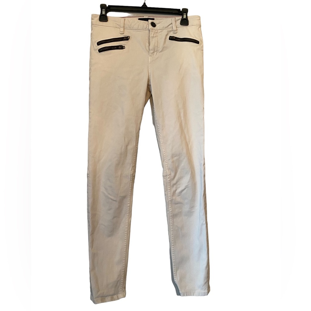 Sanctuary White Moto Skinny Leg Jeans